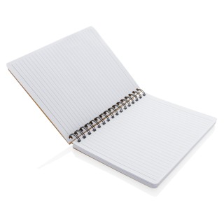 Libreta espiral A5 Kraft con notas adhesivas personalizada